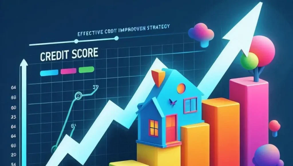  A graph showing the progression of a family's credit score over time.